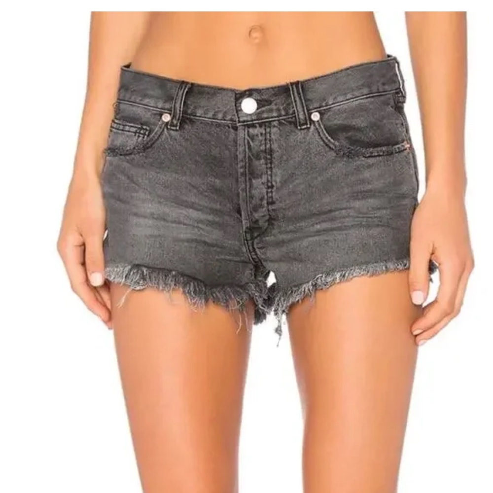 Free People Cutoff Frayed Denim Shorts